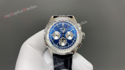 GF Factory Breitling Navitimer 42mm Cal.01 Movement Blue Face Black Calfskin Band Watch